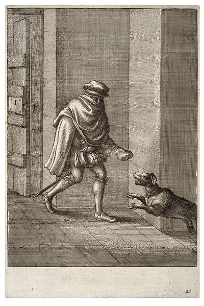Wenceslar Hollar "The Dog and the Thief"
